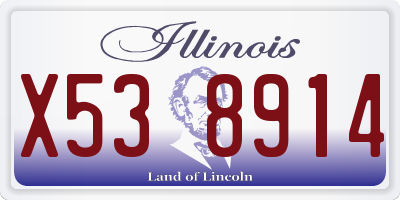 IL license plate X538914
