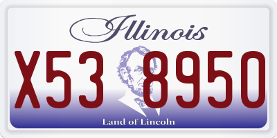 IL license plate X538950