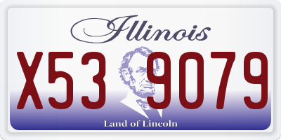 IL license plate X539079