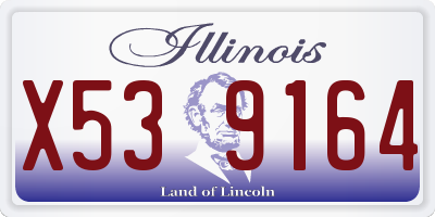 IL license plate X539164