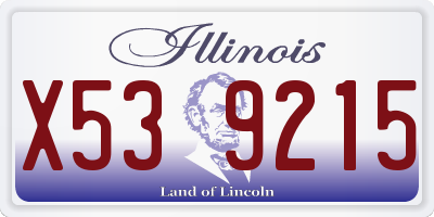 IL license plate X539215