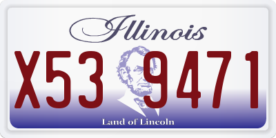 IL license plate X539471