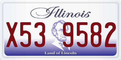 IL license plate X539582