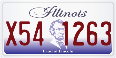 IL license plate X541263