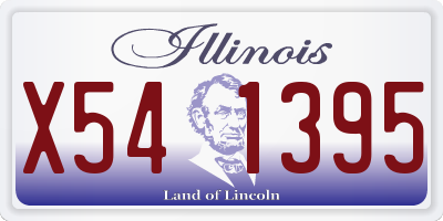 IL license plate X541395