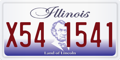 IL license plate X541541