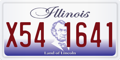IL license plate X541641