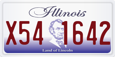 IL license plate X541642