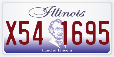 IL license plate X541695