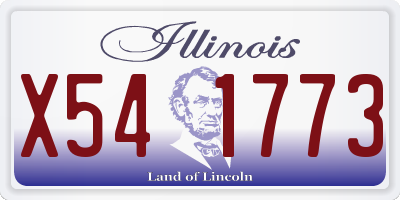 IL license plate X541773