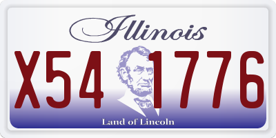 IL license plate X541776