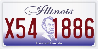 IL license plate X541886