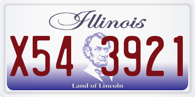 IL license plate X543921