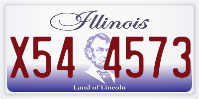 IL license plate X544573
