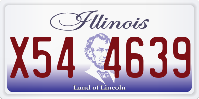 IL license plate X544639