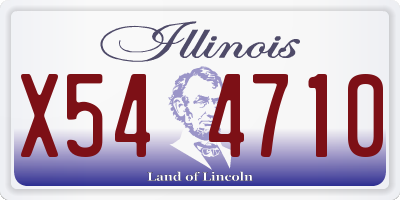 IL license plate X544710