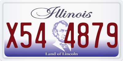 IL license plate X544879