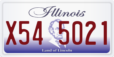 IL license plate X545021
