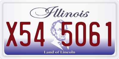 IL license plate X545061