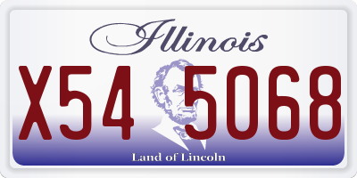 IL license plate X545068