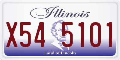 IL license plate X545101