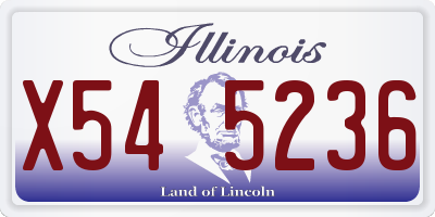 IL license plate X545236