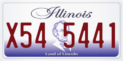IL license plate X545441