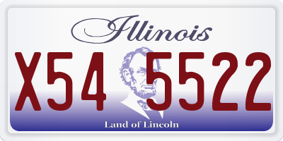 IL license plate X545522