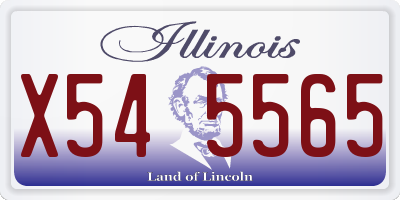 IL license plate X545565