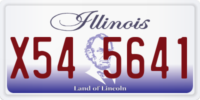 IL license plate X545641