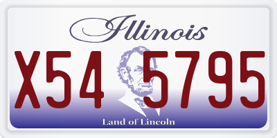 IL license plate X545795