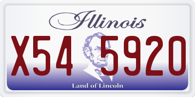 IL license plate X545920