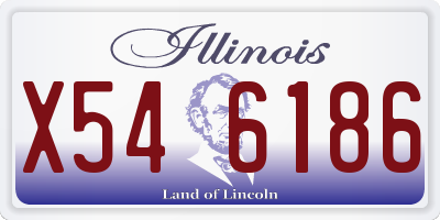 IL license plate X546186