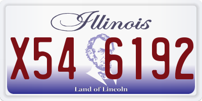 IL license plate X546192