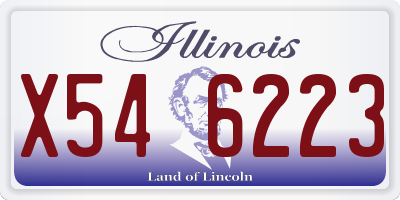 IL license plate X546223