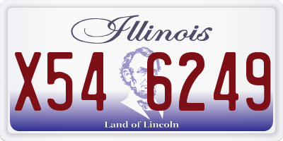 IL license plate X546249