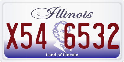 IL license plate X546532