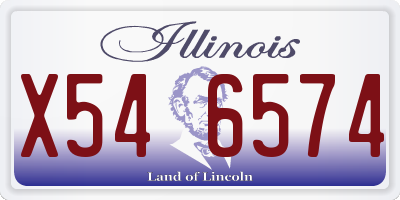 IL license plate X546574
