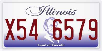 IL license plate X546579