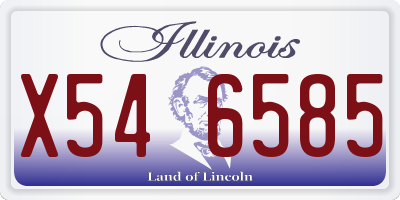 IL license plate X546585