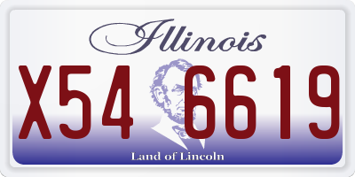 IL license plate X546619