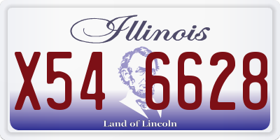 IL license plate X546628