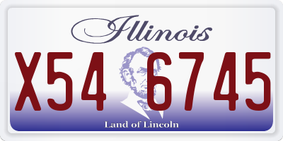 IL license plate X546745