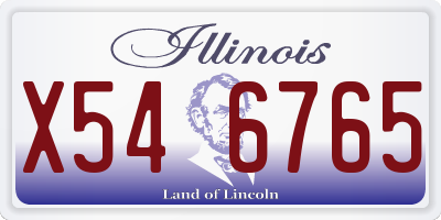 IL license plate X546765