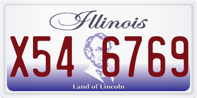 IL license plate X546769