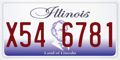 IL license plate X546781