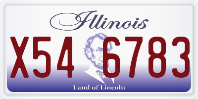 IL license plate X546783