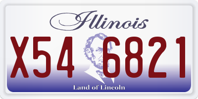 IL license plate X546821