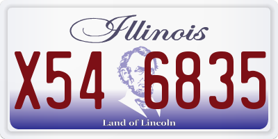 IL license plate X546835