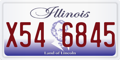 IL license plate X546845